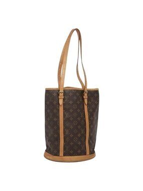 Authentic LOUIS VUITTON Monogram Bucket GM Shoulder Bag M42236 LV